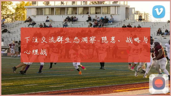 下注交流群生态洞察_隐患、战略与心理战